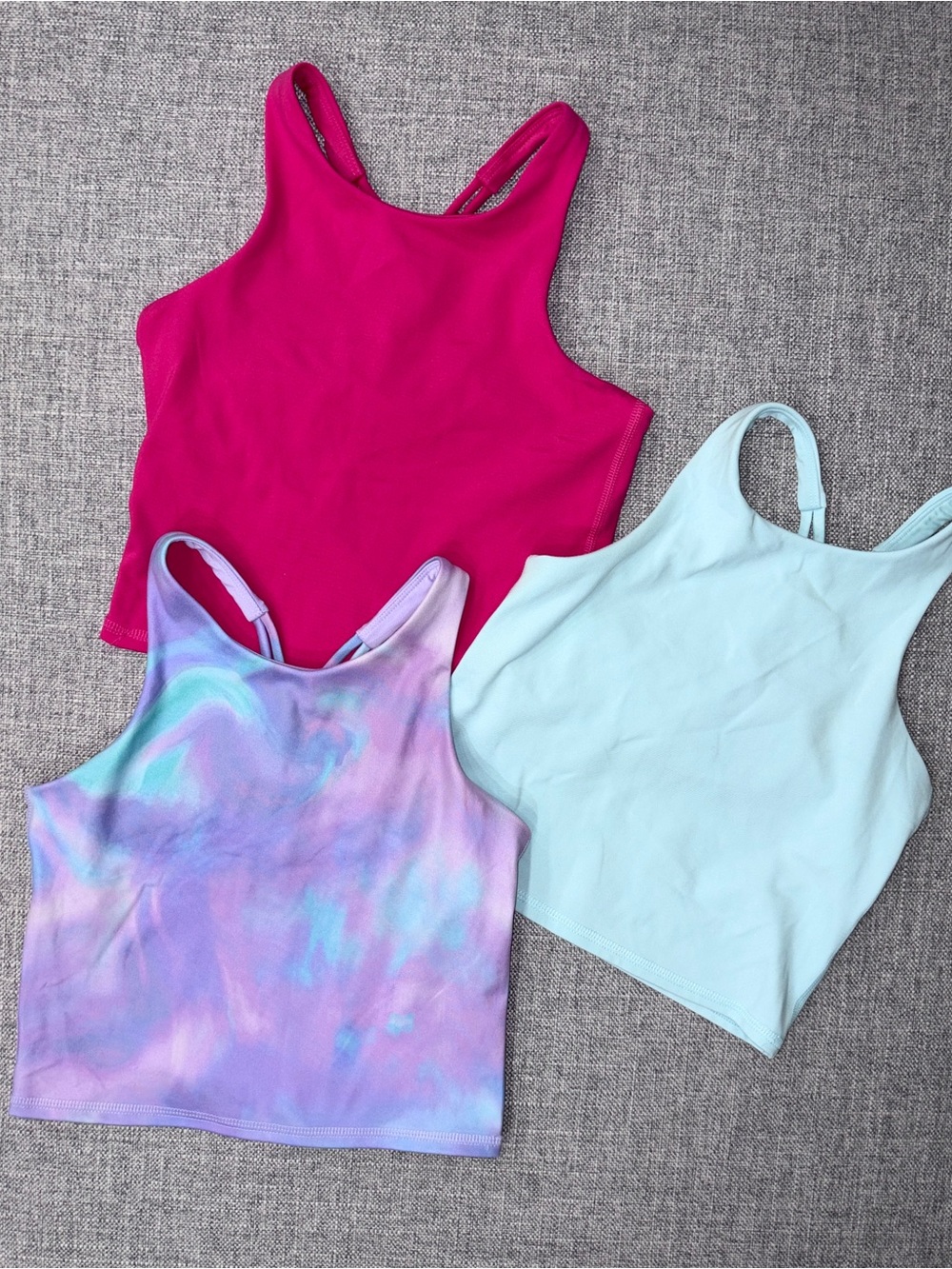 All In Motion girls medium (8) Tank Top Set of 3 EUC